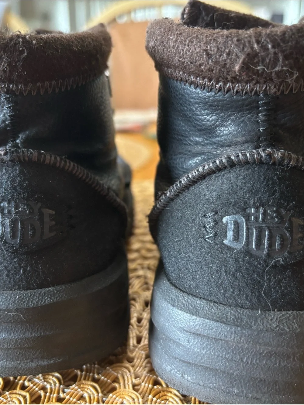 Hey Dude Black Kids Lace-Up Ankle Boots